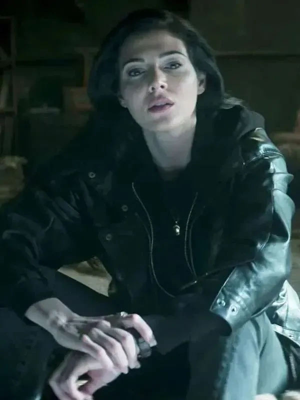 Women’s Razane Jammal Black Leather Jacket