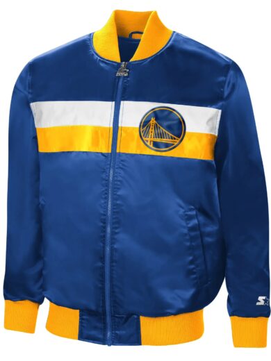 Golden State Warriors The Ambassador Satin Full-Zip Jacket